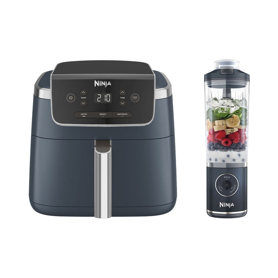 ninja single drawer air fryer blast max blender - student starter set