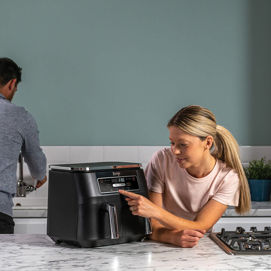 ninja foodi 4-in-1 dual zone air fryer 7.6l af200uk