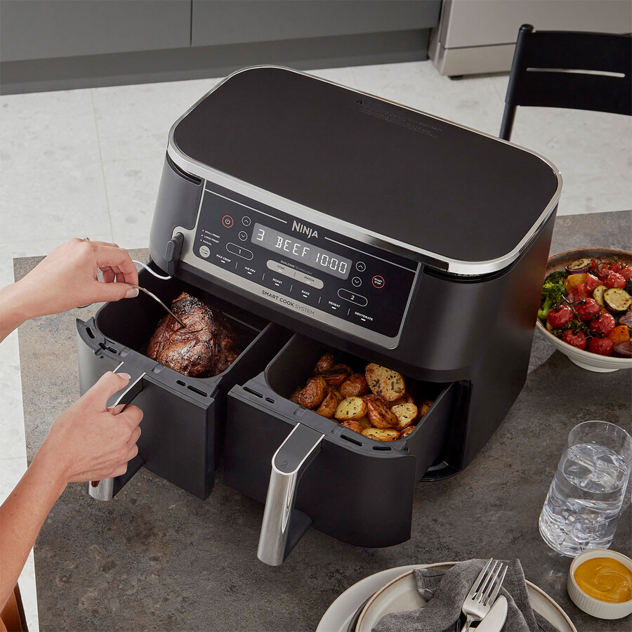 ninja foodi max dual zone air fryer with smart cook system af451uk