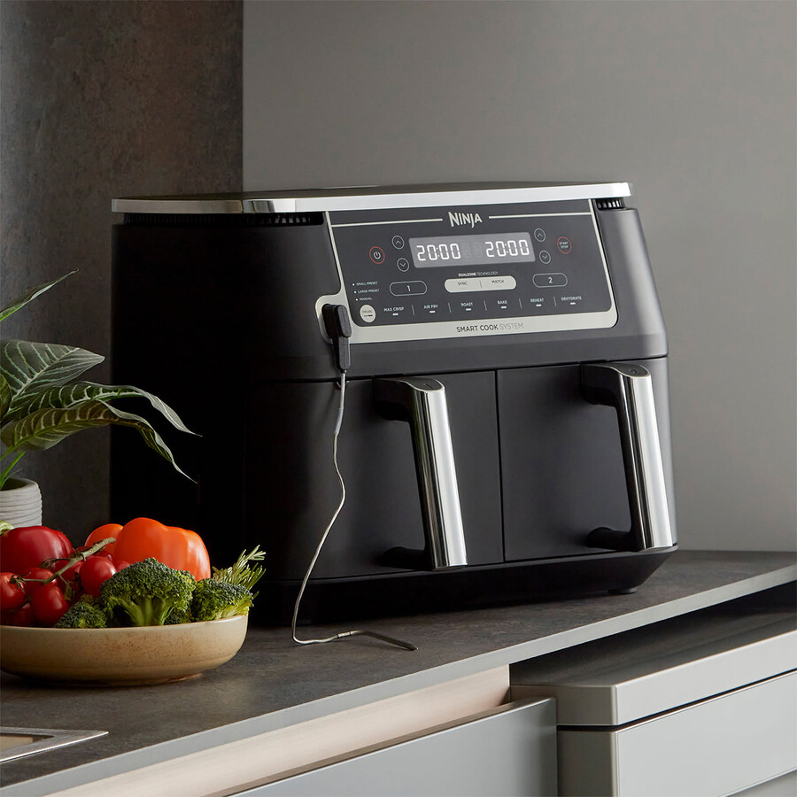 ninja foodi max dual zone air fryer with smart cook system af451uk