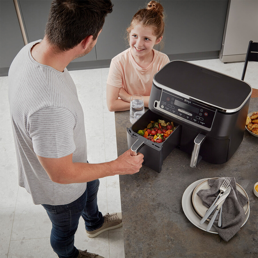 ninja foodi max dual zone air fryer with smart cook system af451uk