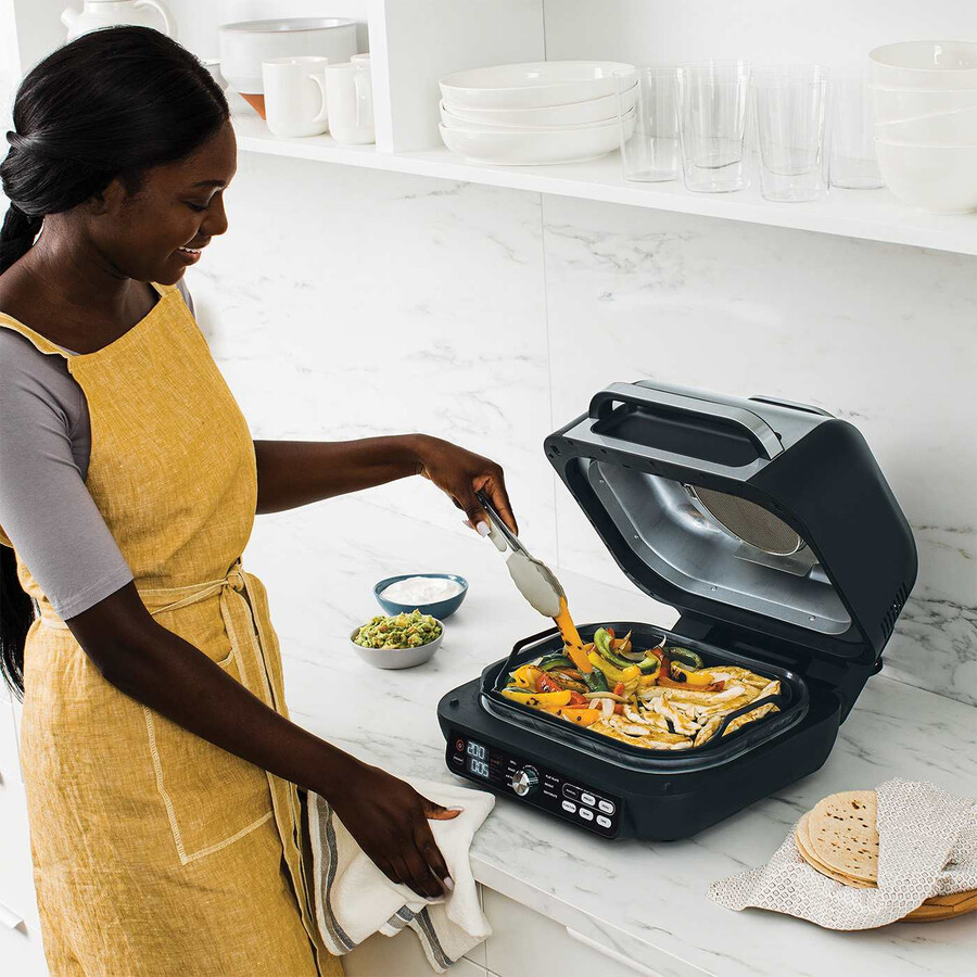 ninja foodi max pro health grill flat plate air fryer ag651uk