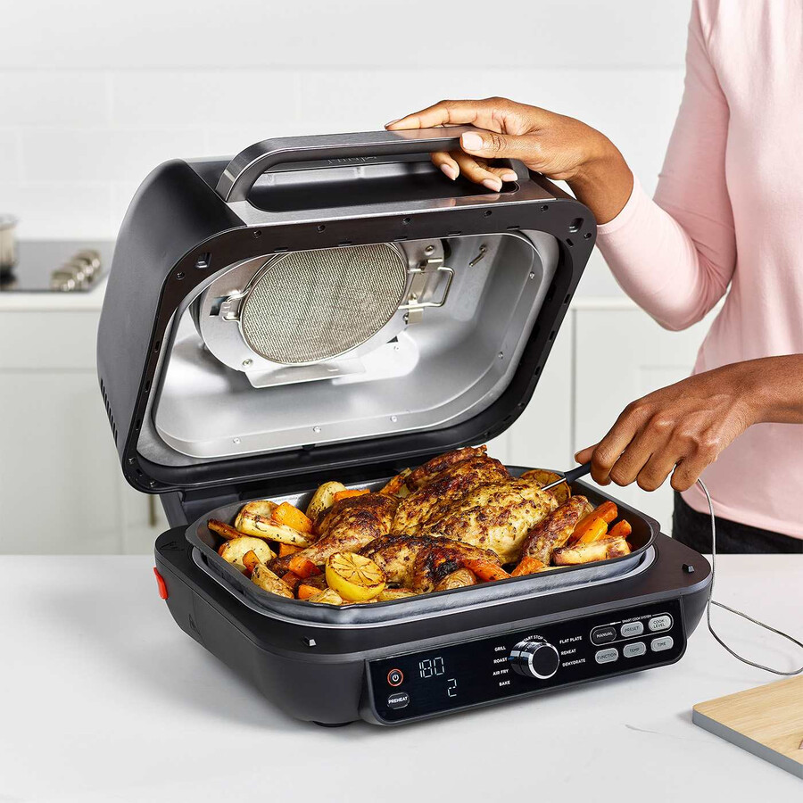 ninja foodi max pro health grill flat plate air fryer ag651uk