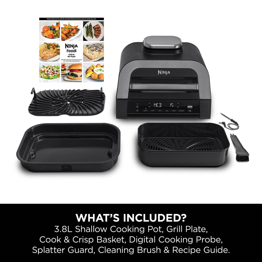 ninja 6-in-1 max grill air fryer dg551uk