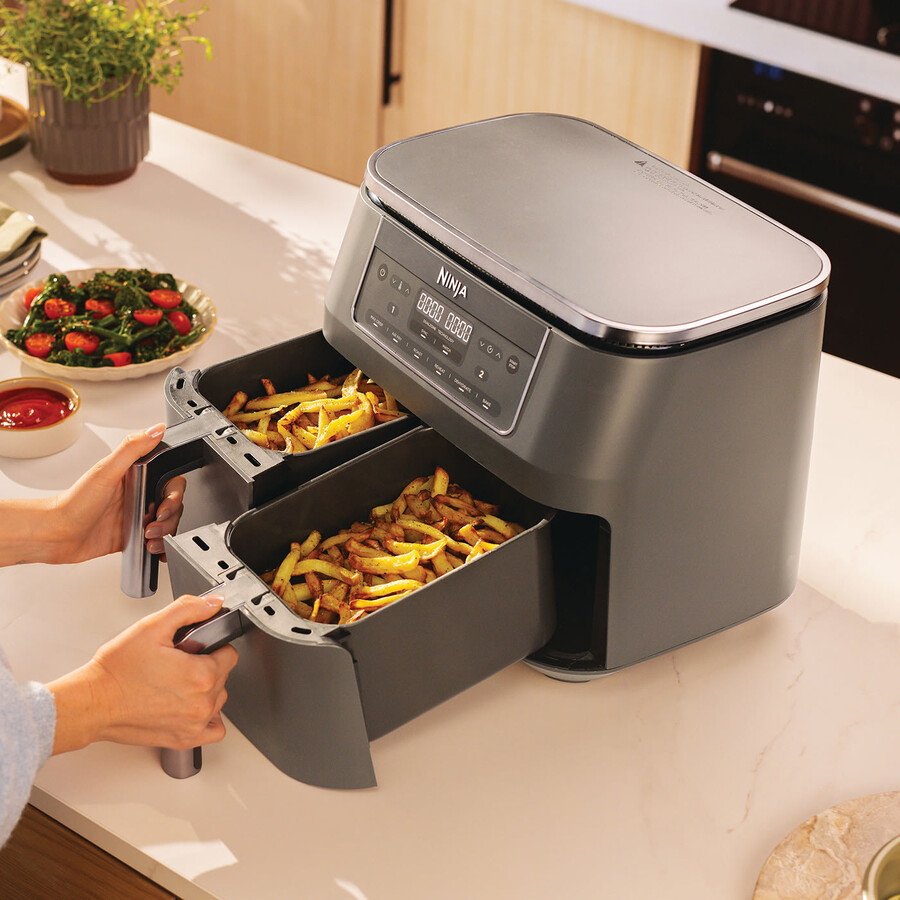 ninja 6-in-1 dual zone air fryer 7.6l dz300uk