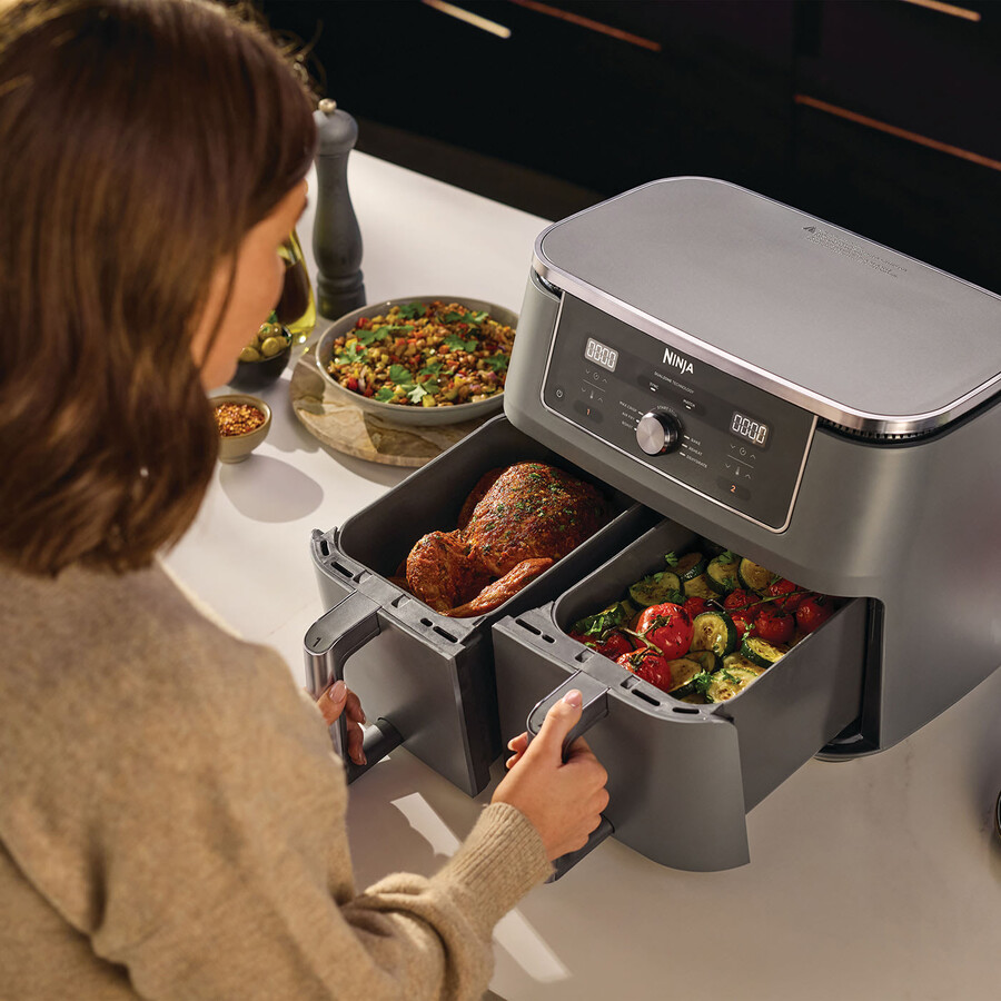 ninja max 6-in-1 dual zone air fryer 9.5l dz400uk
