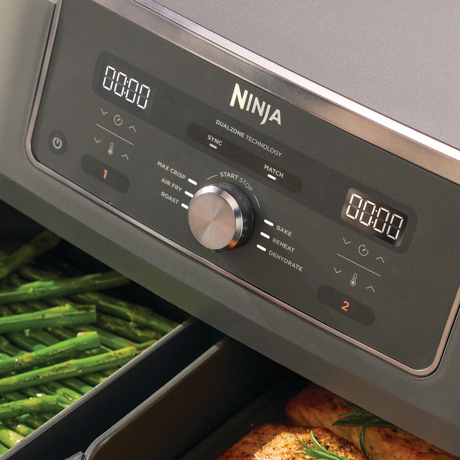 ninja max 6-in-1 dual zone air fryer 9.5l dz400uk