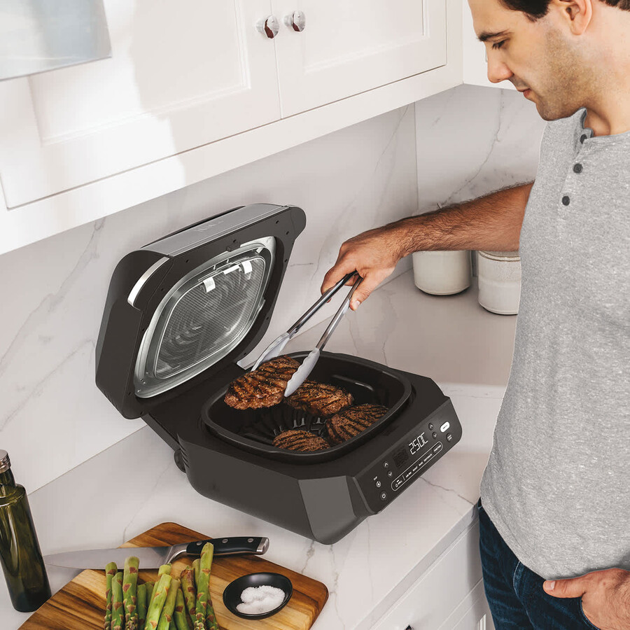 ninja 5-in-1 grill air fryer eg351uk
