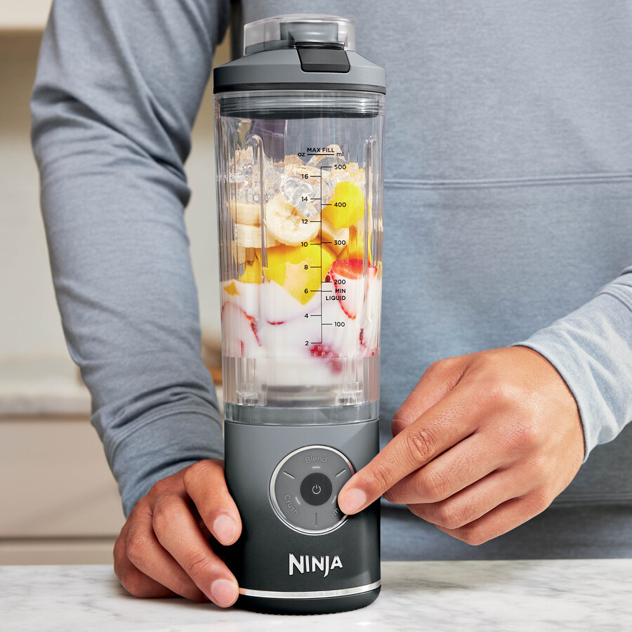 ninja blast max portable blender - cool grey bc251ukgy