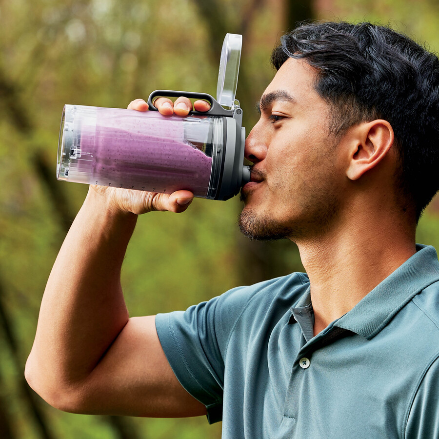 ninja blast max portable blender - cool grey bc251ukgy