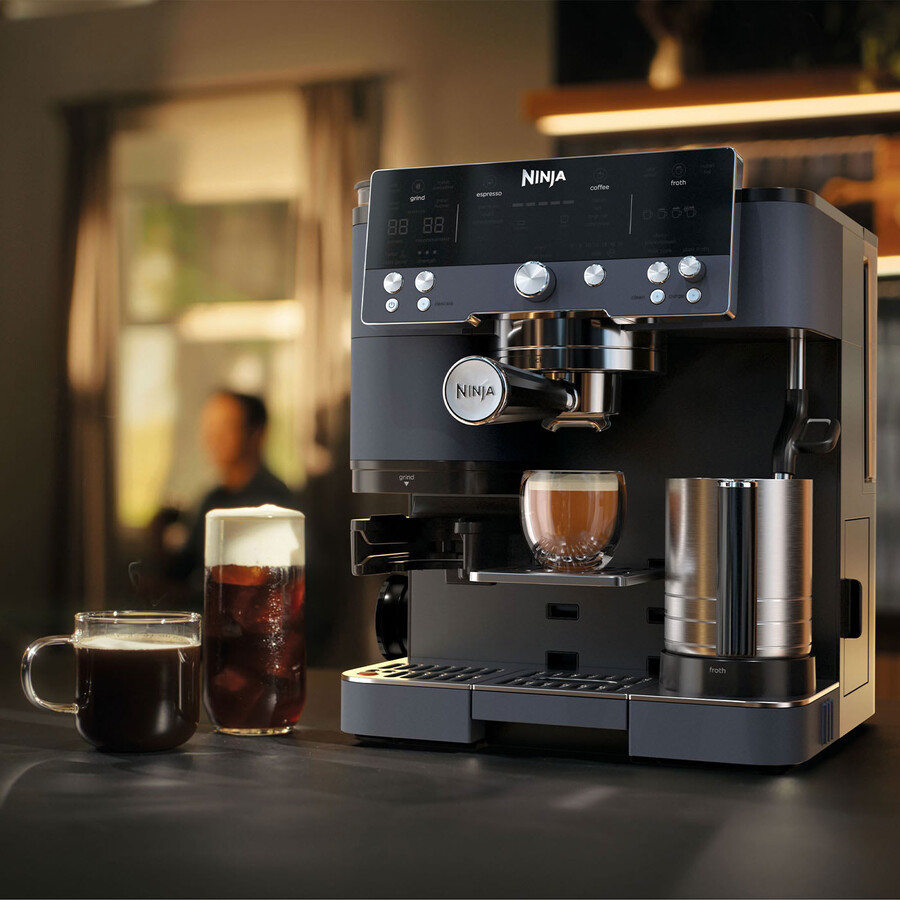 ninja luxe café premier espresso machine - cyber space es601ukcy