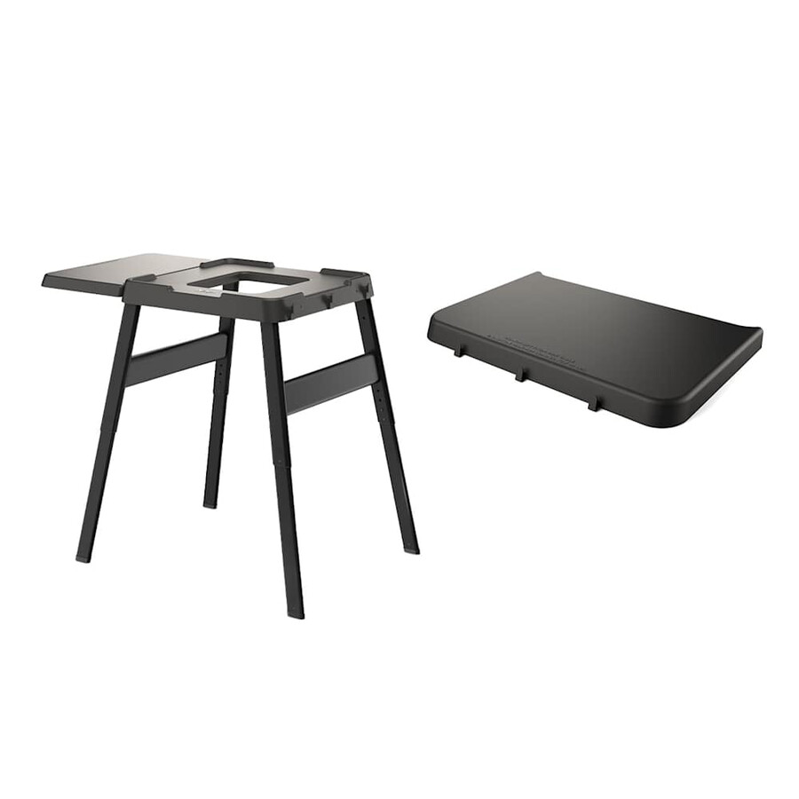 ninja woodfire adjustable stand with additional side table