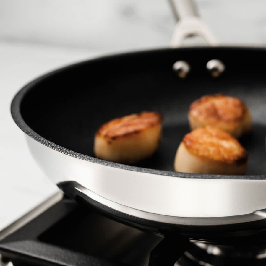 ninja zerostick stainless steel 5-piece pan set - c65000uk