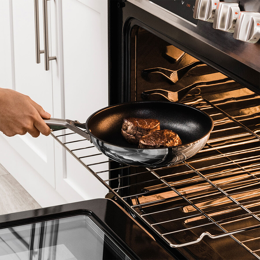 ninja zerostick stainless steel 5-piece pan set - c65000uk