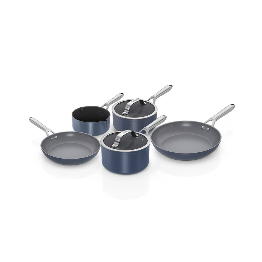 ninja zerostick ceramic pro 5-piece pan set – midnight blue