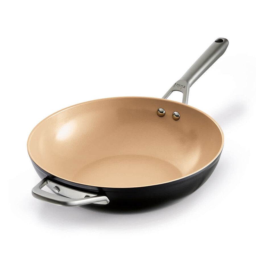 ninja extended life ceramic 28cm wok cw90928uk