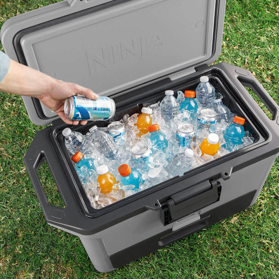 ninja frostvault 50qt47l hard cooler - slate grey fb151ukgy