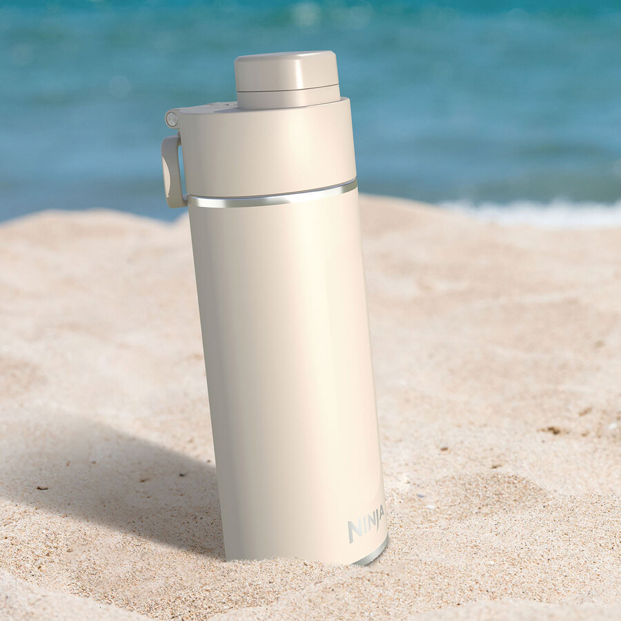 ninja thirsti 530 ml travel bottle – sandstone dw1801euukst
