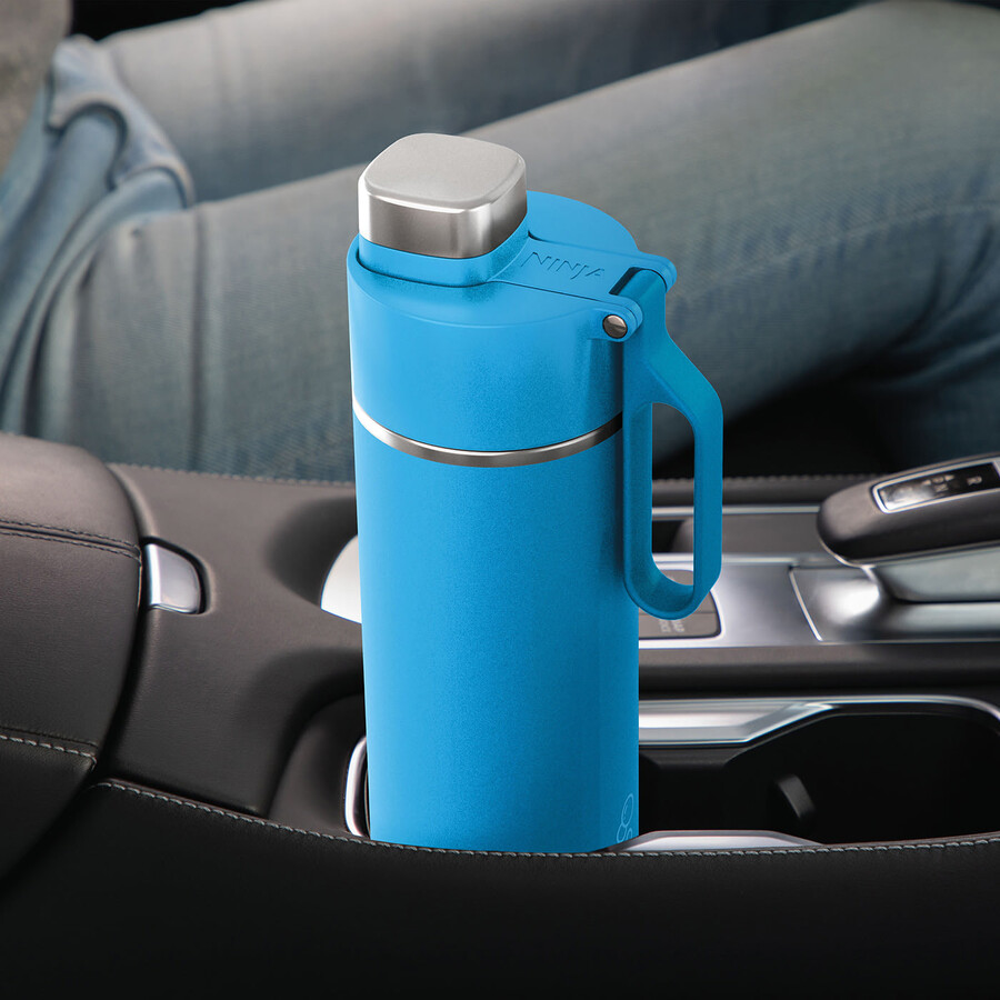 ninja thirsti 700 ml travel bottle – tropical blue dw2401euuksb