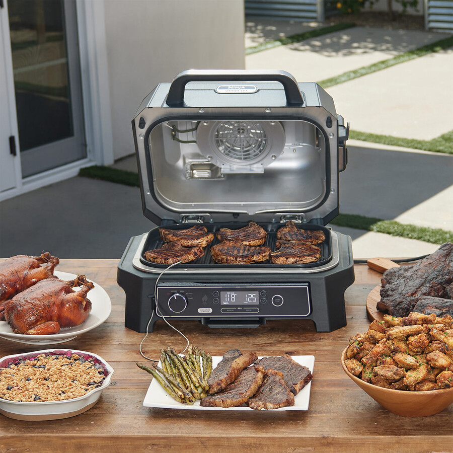 ninja woodfire pro xl electric bbq grill smoker og850uk