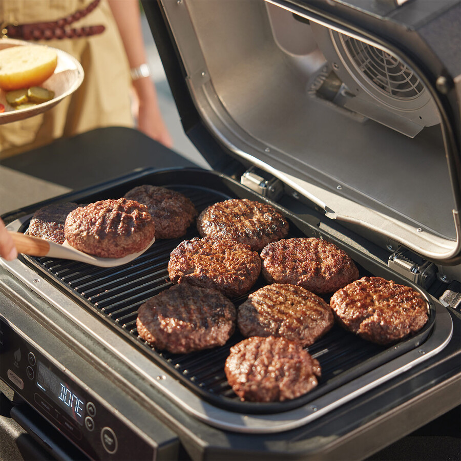 ninja woodfire pro xl electric bbq grill smoker with stand cover