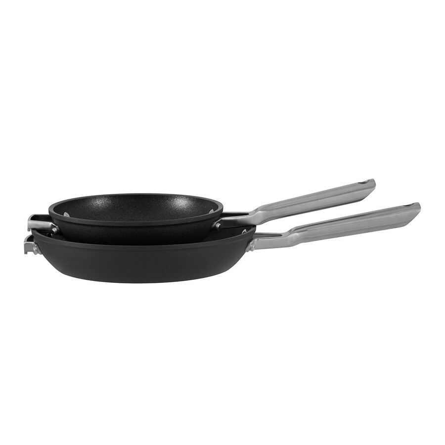 ninja zerostick stackable 2-piece frying pan set 20cm26cm – c52000uk