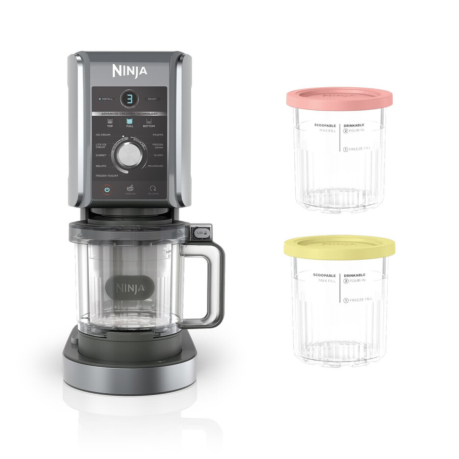 ninja creami deluxe 10-in-1 ice cream and frozen drink maker 4 tub bundle
