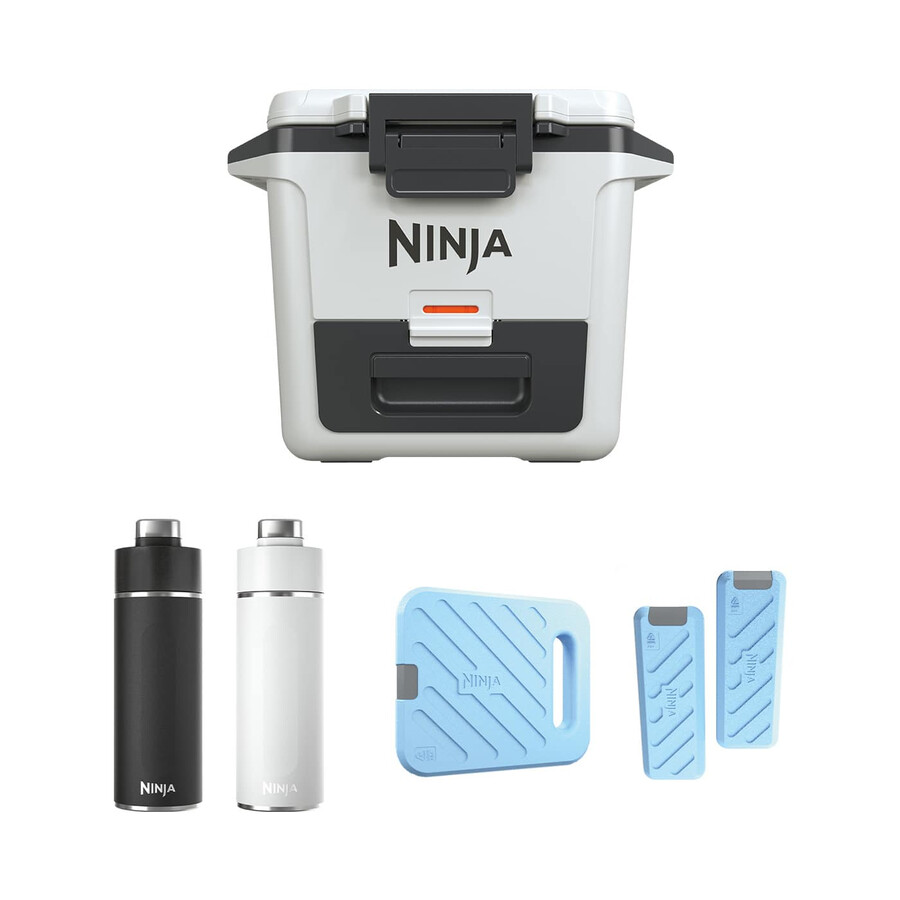 ninja frostvault 30qt28l cooler ice pack thirsti bottle bundle