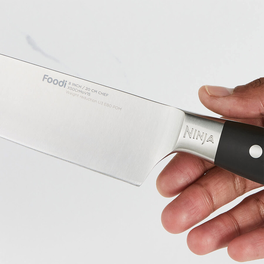 ninja foodi staysharp knife block with integrated sharpener – 6-piece set cyber space k32006ukcyd