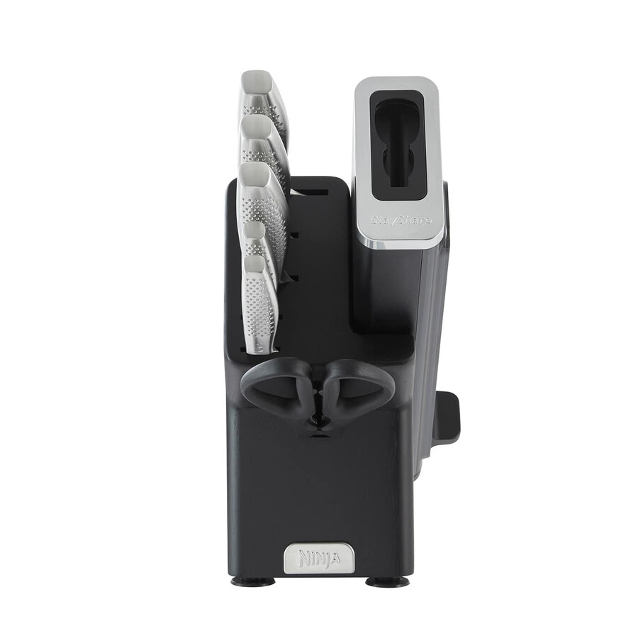 ninja staysharp stainless 6-piece knife set wood block – k62006euuk