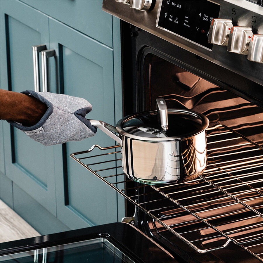 ninja zerostick stainless steel 3-piece pan set - c63000uk