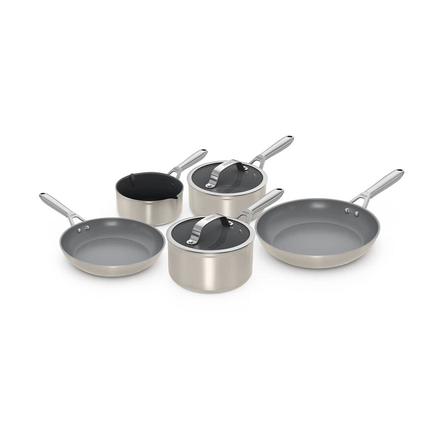 ninja ceramic pro 5-piece pan set – stone