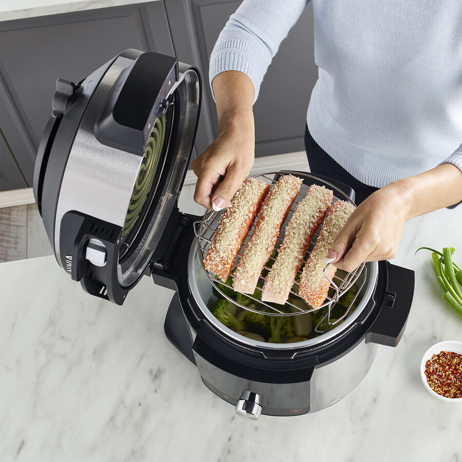 ninja foodi max 15-in-1 smartlid multi-cooker with smart cook system 7.5l ol750uk