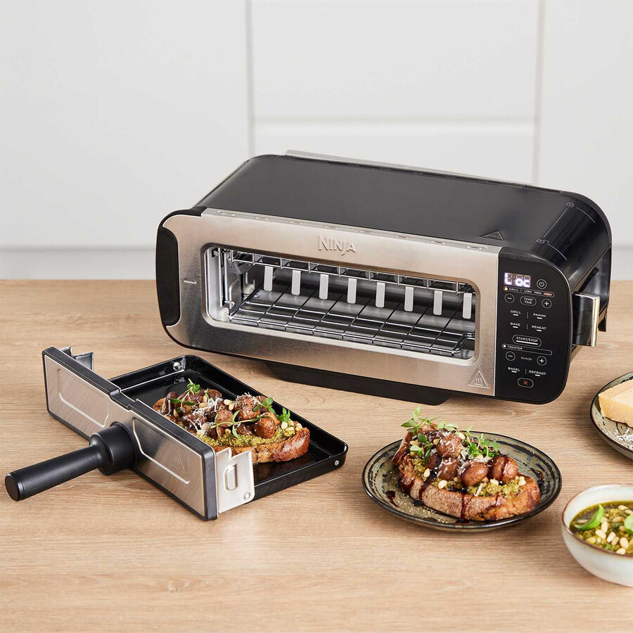 ninja foodi 3-in-1 toaster grill panini press black st200uk