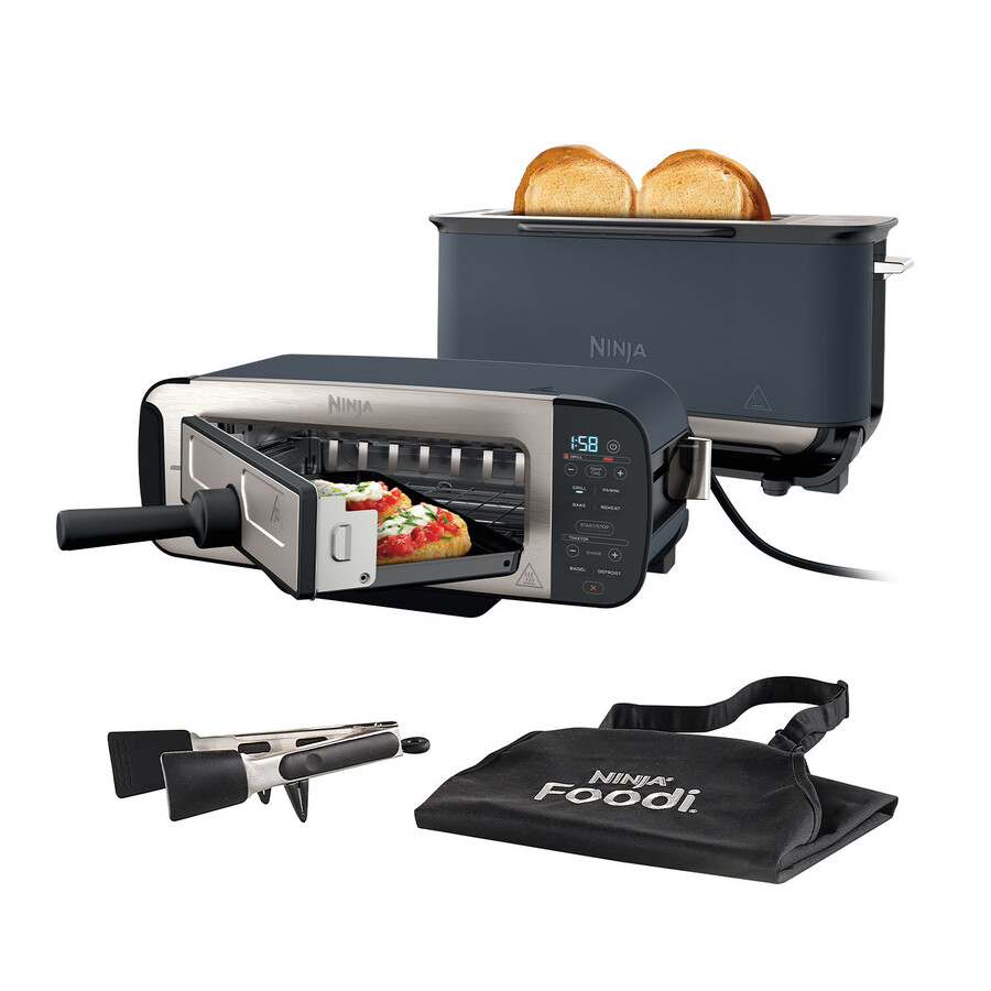 ninja foodi 3-in-1 toaster grill panini press - cyber space st200ukcyd