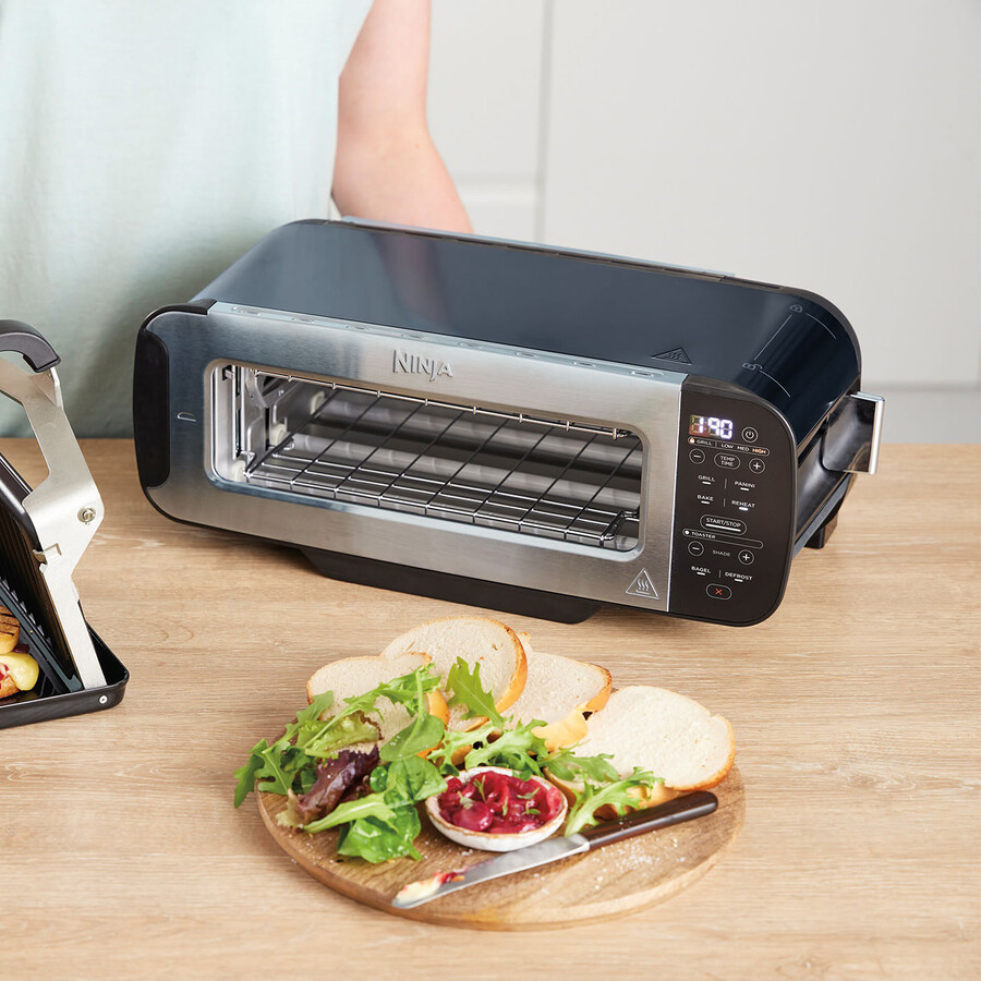 ninja foodi 3-in-1 toaster grill panini press - cyber space st200ukcyd