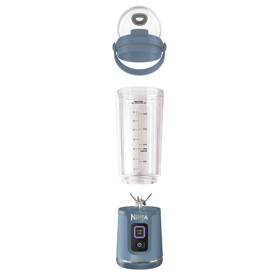 ninja blast cordless portable blender – denim blue bc151uknv
