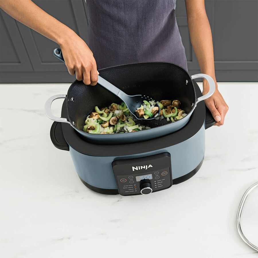 ninja foodi 8-in-1 possiblecooker slow cooker multi-cooker sea salt grey mc1001uk