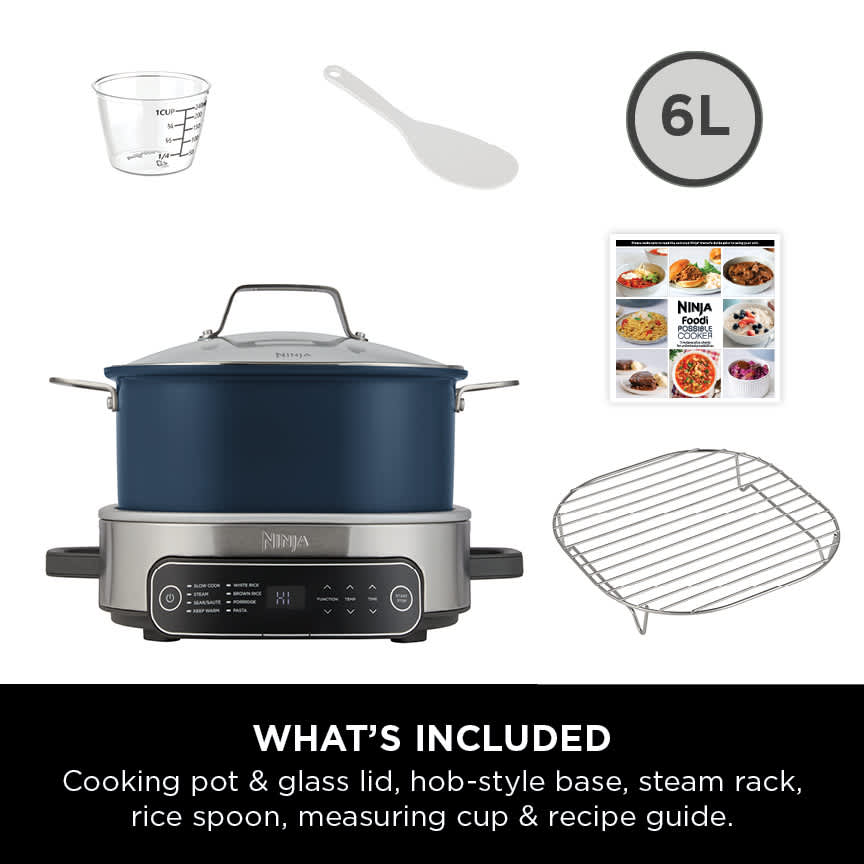 ninja foodi 8-mode 6l possiblecooker rice slow cooker mc1101uk