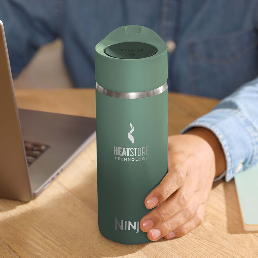 ninja 400 ml sip perfect travel mug – green dw1603euukgn